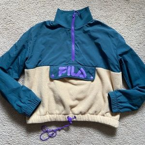 Fila Windbreaker Quarter Zip Jacket